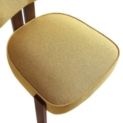 Ophelia Honey Gold Fabric Dining Chair -Entreprise Cc Shop DCH 2187 YELLOW FAB WALN detail2