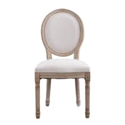 Lainston Set Of 2 Classic Limewashed Wooden Dining Chairs, Beige 14 Lainston Set Of 2 Classic Limewashed Wooden Dining Chairs, Beige -Entreprise Cc Shop DCH 88 BEIGE 2P WB2