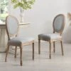 Lainston Set Of 2 Classic Limewashed Wooden Dining Chairs, Grey 2 Lainston Set Of 2 Classic Limewashed Wooden Dining Chairs, Grey -Entreprise Cc Shop DCH 88 GREY 2P main