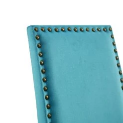 Maidwell Set Of 2 Air Blue Velvet Dining Chairs -Entreprise Cc Shop DCH LW8116 ABLUEVEL 2P detail1