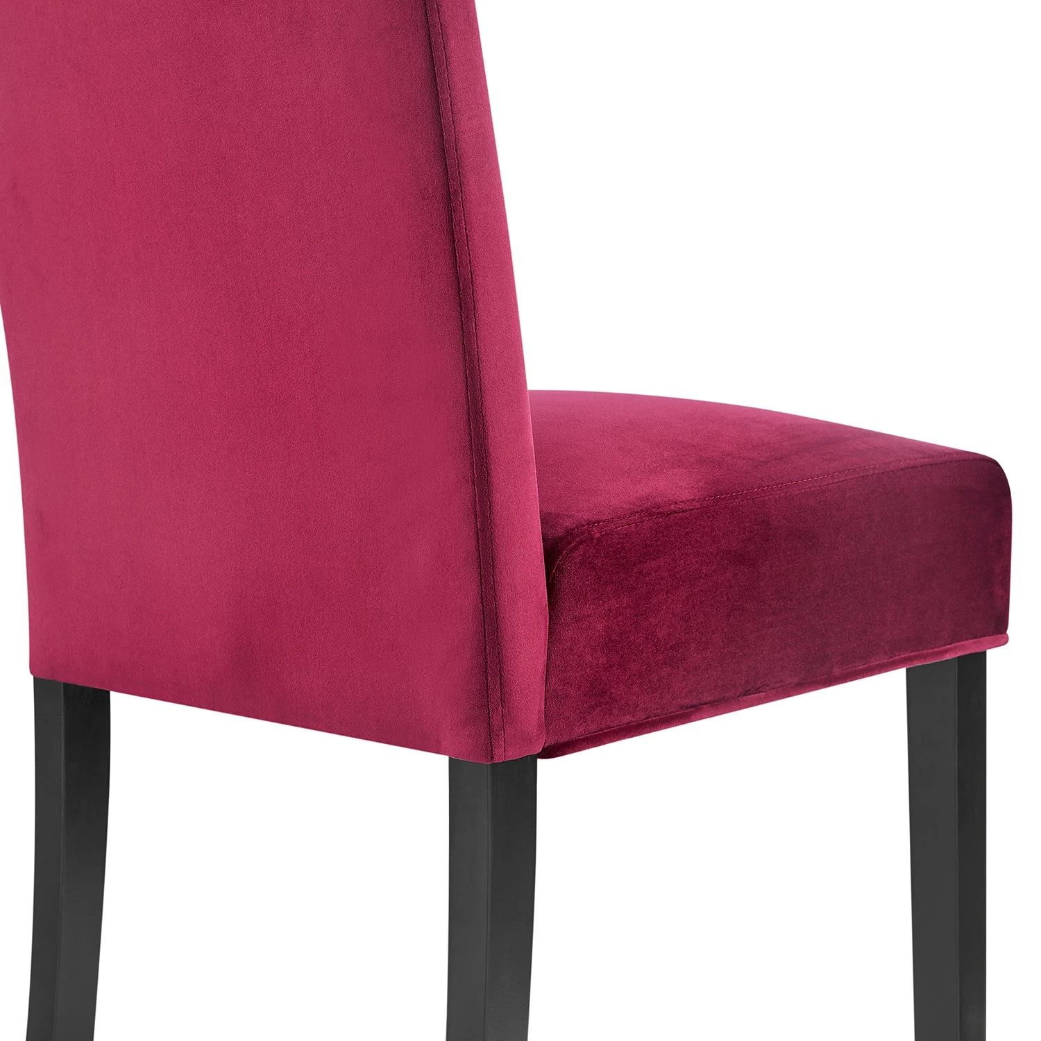 Maidwell Set Of 2 Crimson Red Velvet Dining Chairs 12 Maidwell Set Of 2 Crimson Red Velvet Dining Chairs - Image 10