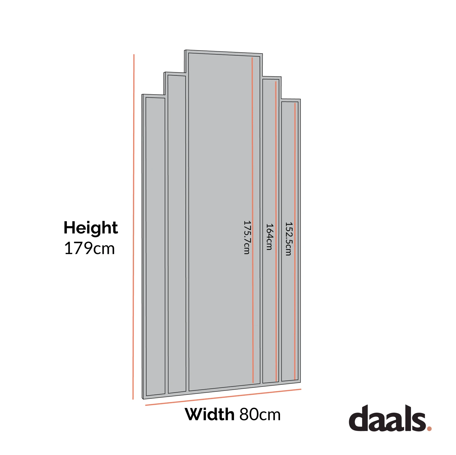 Sonia Black Metal Frame Art Deco Full Length Floor Mirror 179 X 80 Cm 6 Sonia Black Metal Frame Art Deco Full Length Floor Mirror 179 X 80 Cm - Image 4