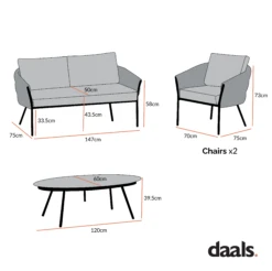 Montebello 4-Seater Outdoor Black Rope And Aluminium Sofa Set With Grey Ceramic Coffee Table 21 Montebello 4-Seater Outdoor Black Rope And Aluminium Sofa Set With Grey Ceramic Coffee Table -Entreprise Cc Shop Dimensional Drawings APR 2023 OD SF 1029