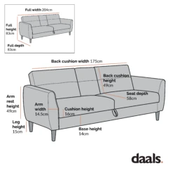 Latimer Beige Woven Fabric 3-Seater Storage Sofa Bed 30 Latimer Beige Woven Fabric 3-Seater Storage Sofa Bed -Entreprise Cc Shop Dimensional Drawings AUGUST 2022 AYSF 09