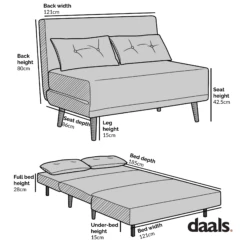 Algo Sofabed With Cushions In Beige Teddy Fabric 2 Seater -Entreprise Cc Shop Dimensional Drawings D021 NEW 5cb96f92 a411 4d8b 9faa a1dc8329f1e0