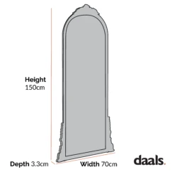 Mirabel Full Length Mirror 150 X 70 Cm, Antique Gold Effect 15 Mirabel Full Length Mirror 150 X 70 Cm, Antique Gold Effect -Entreprise Cc Shop Dimensional Drawings JAN 2023 MIRR 076