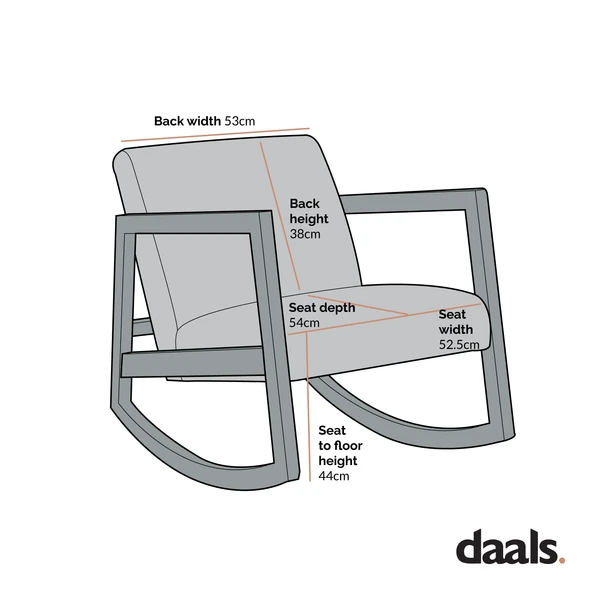 Fyne Ecru Boucle Rocking Armchair, Black Frame 6 Fyne Ecru Boucle Rocking Armchair, Black Frame - Image 4