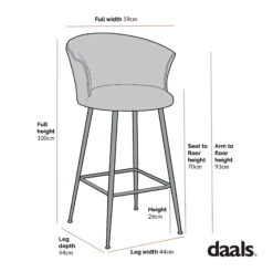 Kylie Set Of 2 Blue Velvet Bar Stools -Entreprise Cc Shop Dimensional Drawings JUNE 2022 MB 222 b3bb9eee 0c67 4bb6 9e3b 36a7d2c82c65