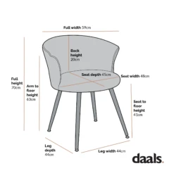 Kylie Set Of 2 Blue Velvet Dining Chairs -Entreprise Cc Shop Dimensional Drawings JUNE 2022 MO 104