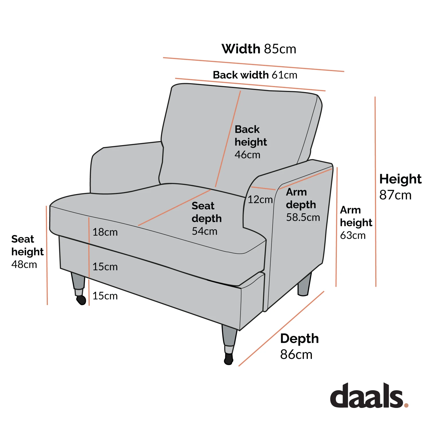 Brigette Mustard Velvet Armchair With Antique Brass Castor Legs 7 Brigette Mustard Velvet Armchair With Antique Brass Castor Legs - Image 5