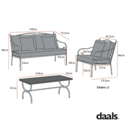 Haymes Indoor And Outdoor Metal Sofa Set With Coffee Table 17 Haymes Indoor And Outdoor Metal Sofa Set With Coffee Table -Entreprise Cc Shop Dimensional Drawings MAY 2023 OD SF 1077
