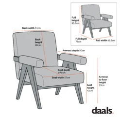 Chinnor White Boucle Accent Chair 14 Chinnor White Boucle Accent Chair -Entreprise Cc Shop Dimensional Drawings Mar 2023 ACH 729
