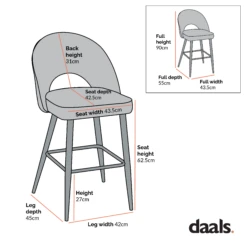 Oakley Set Of 2 Dark Green Velvet Upholstered Counter Stools With Contrast Piping 17 Oakley Set Of 2 Dark Green Velvet Upholstered Counter Stools With Contrast Piping -Entreprise Cc Shop Dimensional Drawings Mar 2023 BCH 2155 7ff9779b 0438 4a22 b13f 835e89556aca