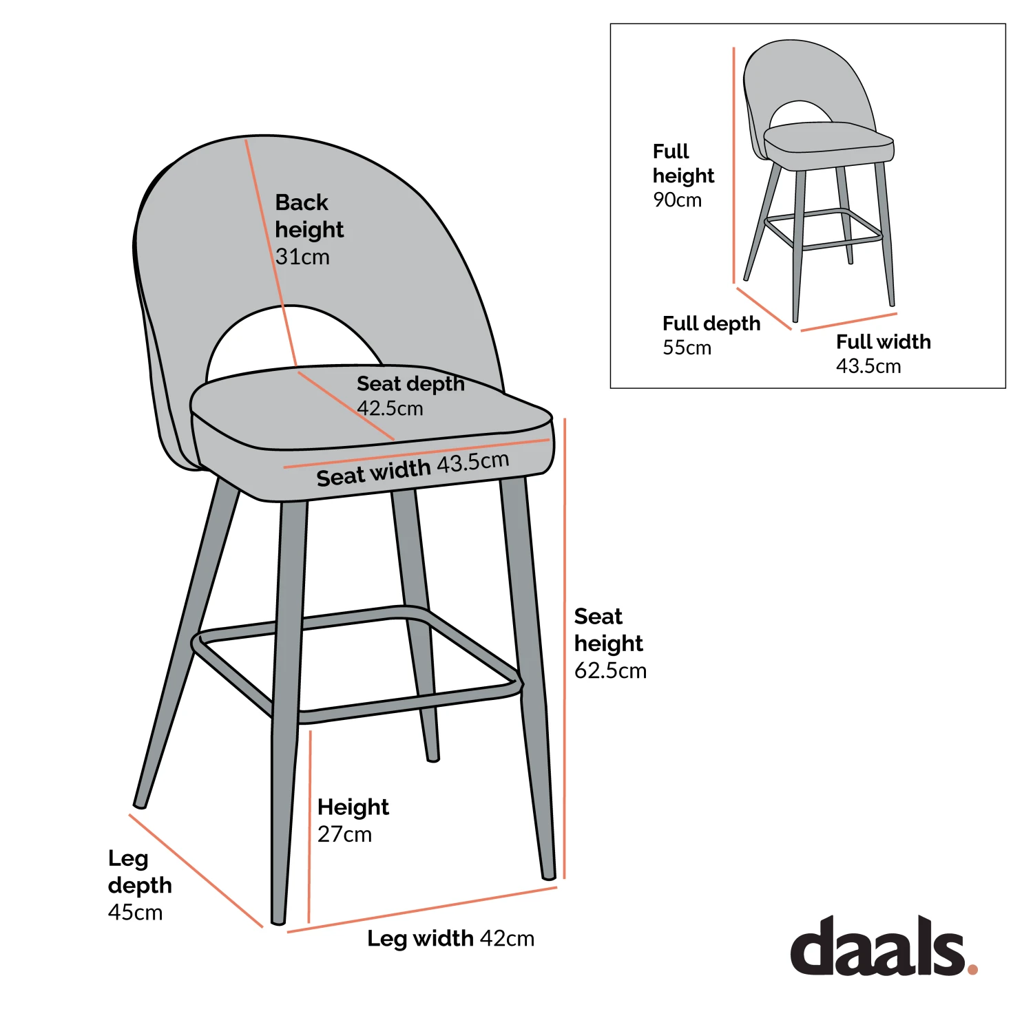 Oakley Set Of 2 Dark Green Velvet Upholstered Counter Stools With Contrast Piping 6 Oakley Set Of 2 Dark Green Velvet Upholstered Counter Stools With Contrast Piping - Image 4