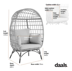 Stratford Indoor Outdoor Cocoon Loveseat 11 Stratford Indoor Outdoor Cocoon Loveseat -Entreprise Cc Shop Dimensional Drawings OD HC 015
