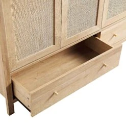 Frances Rattan 4-Door Wardrobe With 2 Drawers, Natural 23 Frances Rattan 4-Door Wardrobe With 2 Drawers, Natural -Entreprise Cc Shop FT WARD 04 NAT detail1