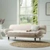 Solna 2-Seater Sofa Bed, Champagne Velvet