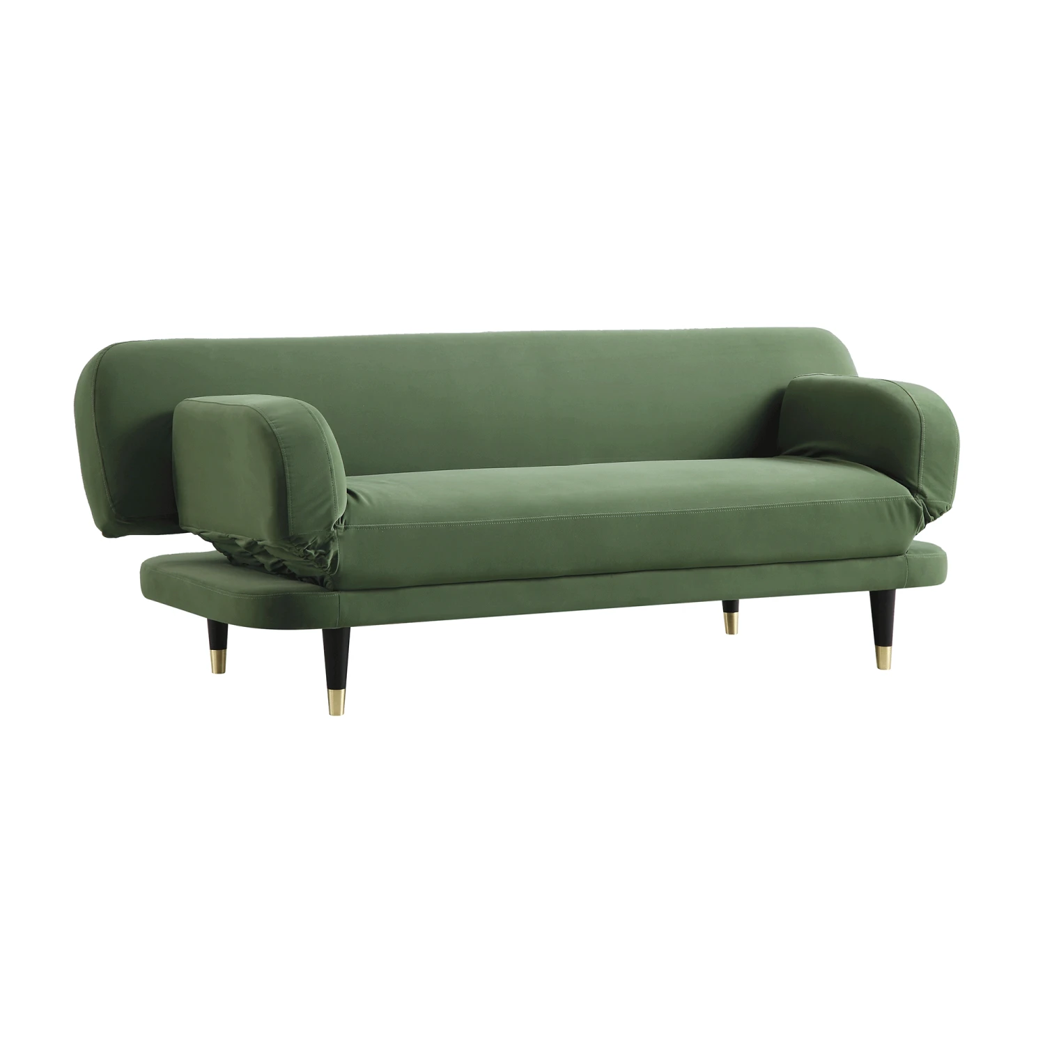 Solna 2-Seater Sofa Bed, Moss Green Velvet 6 Solna 2-Seater Sofa Bed, Moss Green Velvet - Image 5