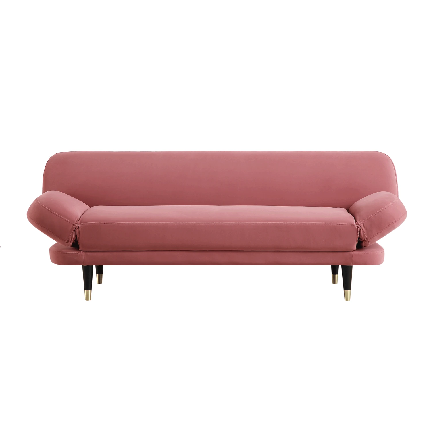 Solna 2-Seater Sofa Bed, Dusty Rose Velvet 6 Solna 2-Seater Sofa Bed, Dusty Rose Velvet - Image 4