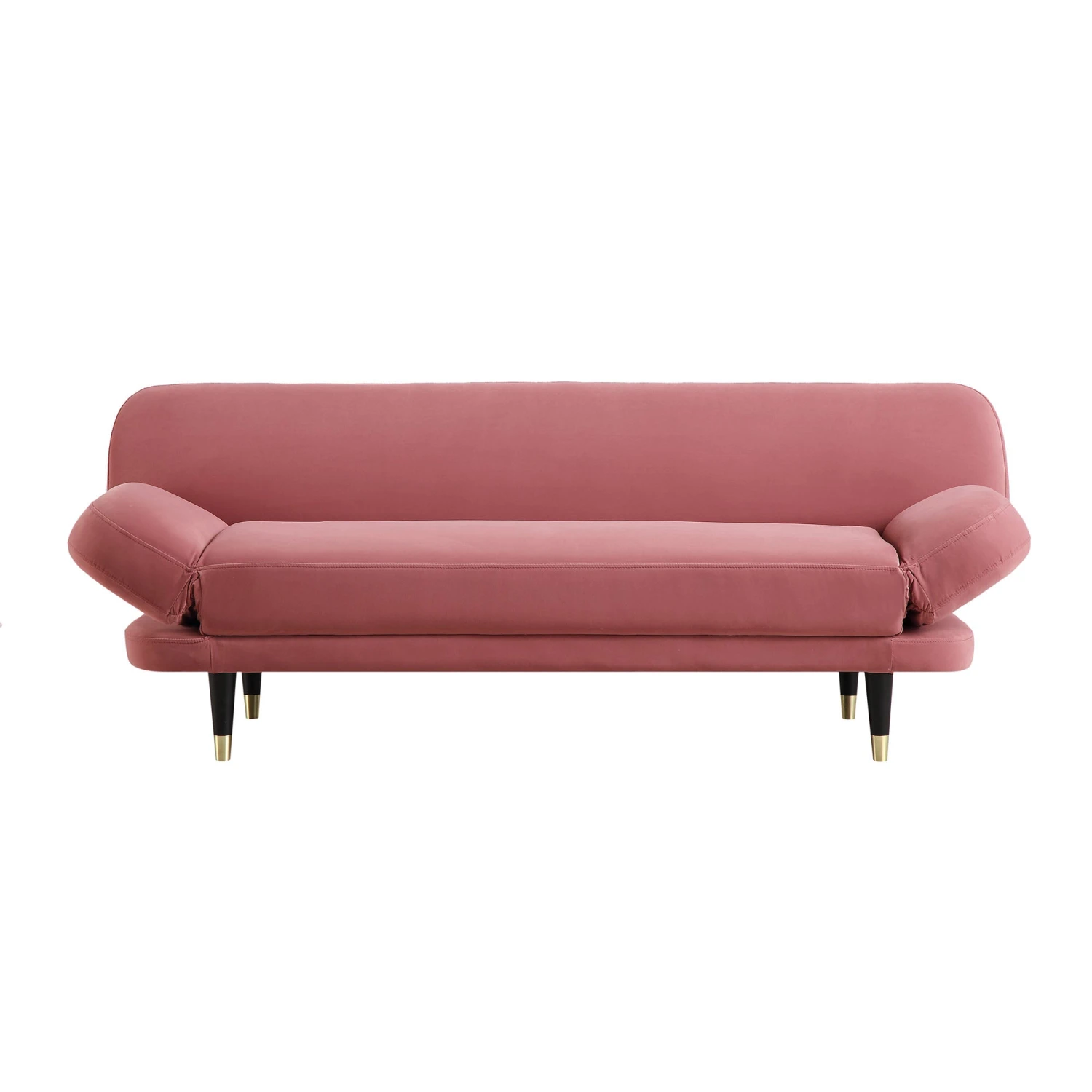 Solna 2-Seater Sofa Bed, Dusty Rose Velvet 10 Solna 2-Seater Sofa Bed, Dusty Rose Velvet - Image 8