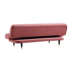 Solna 2-Seater Sofa Bed, Dusty Rose Velvet 31 Solna 2-Seater Sofa Bed, Dusty Rose Velvet -Entreprise Cc Shop GCSF 2277 PINK VEL WB7