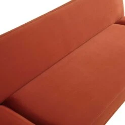 Solna 2-Seater Sofa Bed, Rust Velvet -Entreprise Cc Shop GCSF 2277 RUST VEL detail1