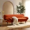 Solna 2-Seater Sofa Bed, Rust Velvet 1 Solna 2-Seater Sofa Bed, Rust Velvet -Entreprise Cc Shop GCSF 2277 RUST VEL main