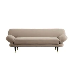 Solna 2-Seater Sofa Bed, Mink Velvet 24 Solna 2-Seater Sofa Bed, Mink Velvet -Entreprise Cc Shop GCSF 2277 TAUPE VEL WB1