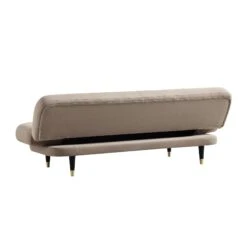 Solna 2-Seater Sofa Bed, Mink Velvet 29 Solna 2-Seater Sofa Bed, Mink Velvet -Entreprise Cc Shop GCSF 2277 TAUPE VEL WB6