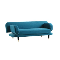 Solna 2-Seater Sofa Bed, Teal Velvet -Entreprise Cc Shop GCSF 2277 TEAL VEL GIF2