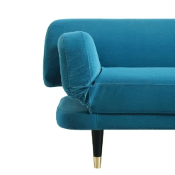 Solna 2-Seater Sofa Bed, Teal Velvet -Entreprise Cc Shop GCSF 2277 TEAL VEL GIF3