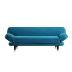 Solna 2-Seater Sofa Bed, Teal Velvet -Entreprise Cc Shop GCSF 2277 TEAL VEL WB1
