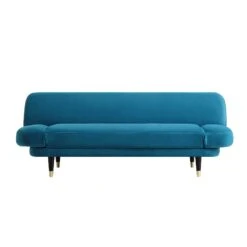Solna 2-Seater Sofa Bed, Teal Velvet -Entreprise Cc Shop GCSF 2277 TEAL VEL WB2