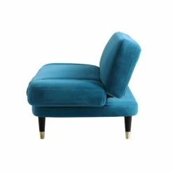 Solna 2-Seater Sofa Bed, Teal Velvet -Entreprise Cc Shop GCSF 2277 TEAL VEL WB4