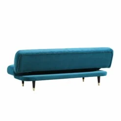 Solna 2-Seater Sofa Bed, Teal Velvet -Entreprise Cc Shop GCSF 2277 TEAL VEL WB6