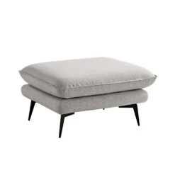 Obriel Grey Marl Fabric Footstool -Entreprise Cc Shop GCSF 2299 GREY FAB STOOL WB1