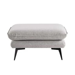 Obriel Grey Marl Fabric Footstool -Entreprise Cc Shop GCSF 2299 GREY FAB STOOL WB2