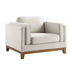 Dipley Champagne Velvet Sofa, 1-Seater -Entreprise Cc Shop GCSF 2339 CHAMP VEL 1ST WB2