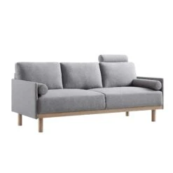 Timber Grey Marl Fabric Sofa, 3-Seater 22 Timber Grey Marl Fabric Sofa, 3-Seater -Entreprise Cc Shop GCSF 2348 GREY FAB 3ST WB2
