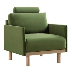 Timber Fern Green Velvet Armchair 18 Timber Fern Green Velvet Armchair -Entreprise Cc Shop GCSF 2348 MOSS VEL 1ST WB1