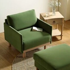 Timber Fern Green Velvet Armchair 17 Timber Fern Green Velvet Armchair -Entreprise Cc Shop GCSF 2348 MOSS VEL 1ST scene3