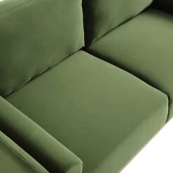 Timber Fern Green Velvet Sofa, 2-Seater -Entreprise Cc Shop GCSF 2348 MOSS VEL 2ST detail2