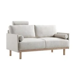 Timber Oatmeal Fabric Sofa, 2-Seater -Entreprise Cc Shop GCSF 2348 OAT FAB 2ST WB3