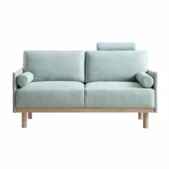 Timber Sage Green Fabric Sofa, 2-Seater -Entreprise Cc Shop GCSF 2348 SAGE FAB 2ST WB1