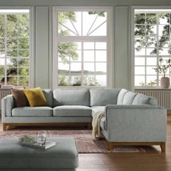 Dipley Sage Woven Fabric Grande Corner Sofa 20 Dipley Sage Woven Fabric Grande Corner Sofa -Entreprise Cc Shop GCSF 2399 SAGE WOV LARGECORNER scene3