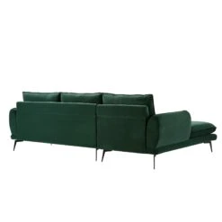 Obriel Forest Green Velvet Sofa, Grande Chaise Sofa Left Hand -Entreprise Cc Shop GCSF 2400 PINE VEL LEFT WB6