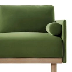 Timber Fern Green Velvet Sofa, Large 3-Seater Chaise Sofa Left Hand -Entreprise Cc Shop GCSF 2402 MOSS VEL LEFT detail1