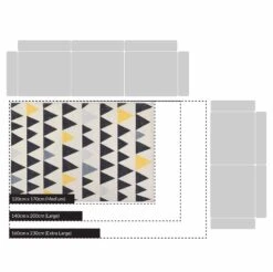 Hex Printed Rug 120 X 170 Cm 13 Hex Printed Rug 120 X 170 Cm -Entreprise Cc Shop Hex