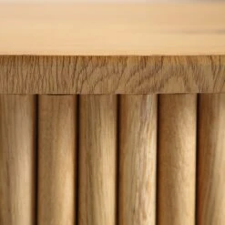 Maru Oak Round Coffee Table With Storage, Oak -Entreprise Cc Shop IMG 37962