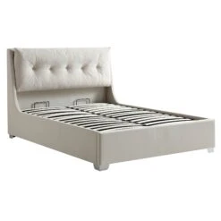 Hadley Champagne Velvet Ottoman Storage Bed -Entreprise Cc Shop JAH 010 CHAMPVEL WB4